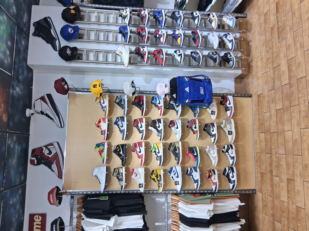 Streetwear clothing racks
